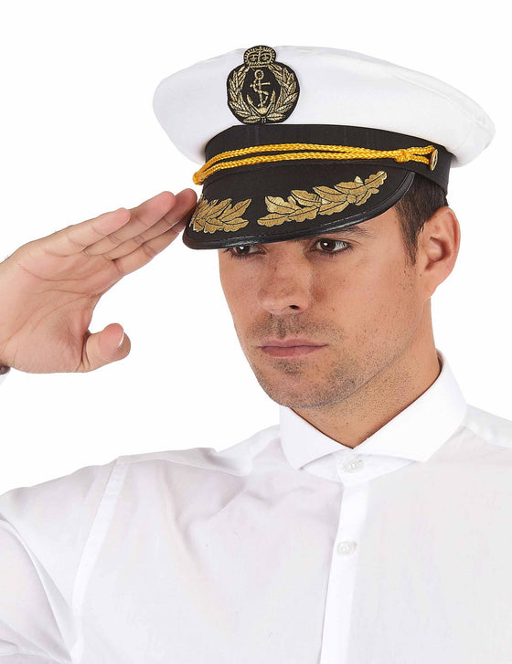 Casquette capitaine marin adulte