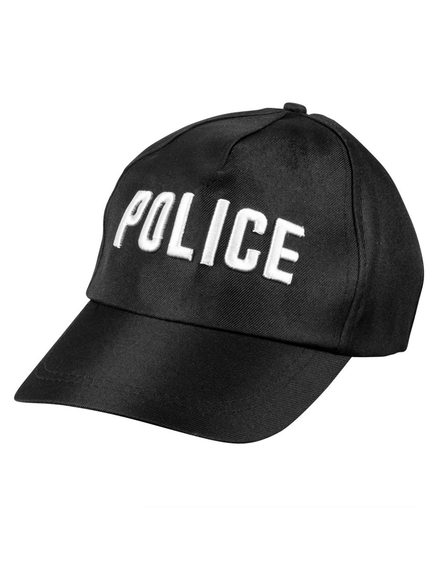 Casquette noire police adulte