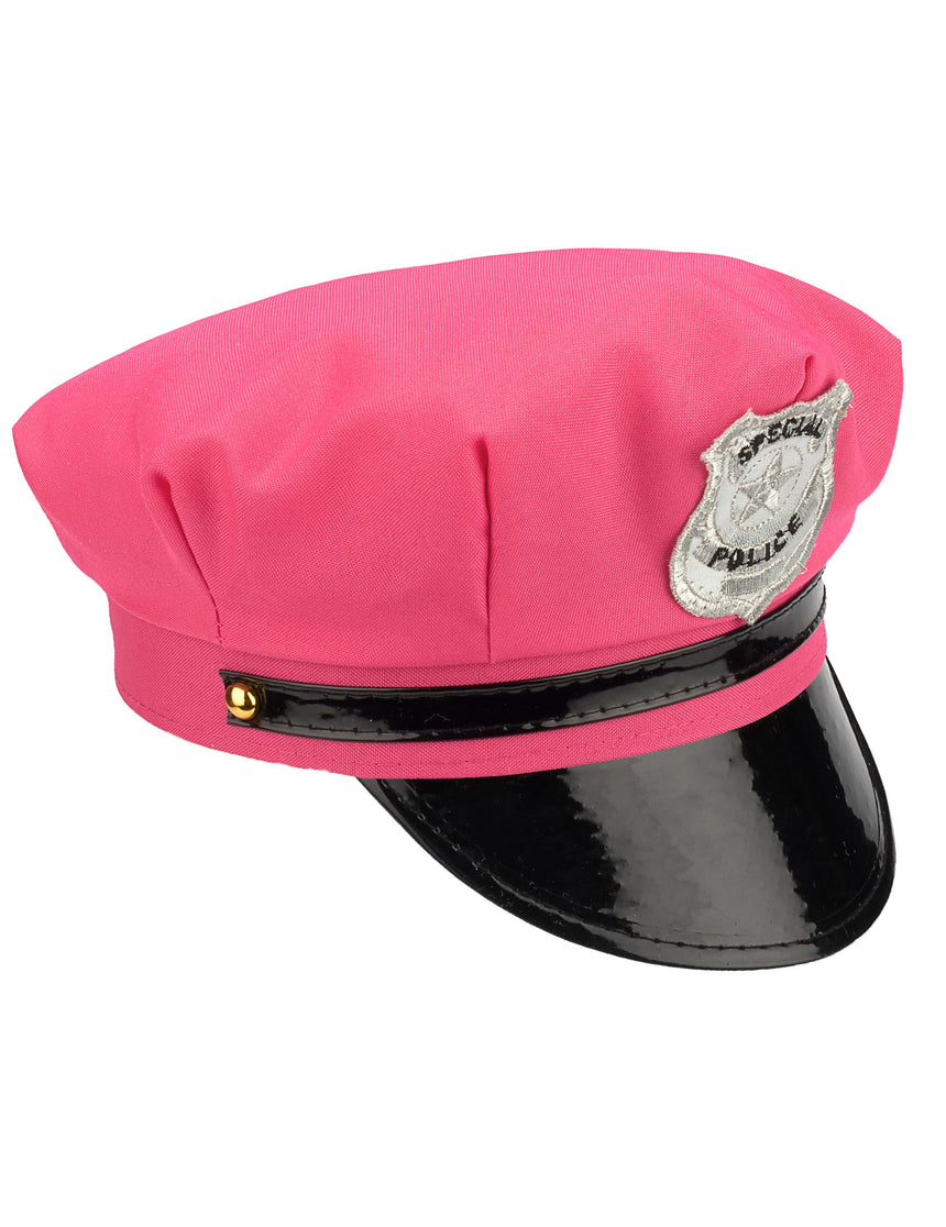 Casquette policière rose femme