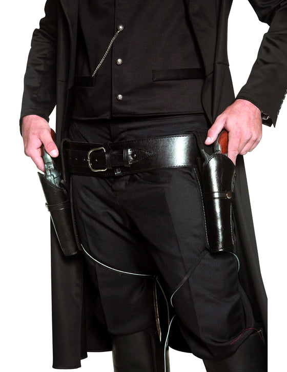 Ceinture de cowboy avec deux étuis adulte