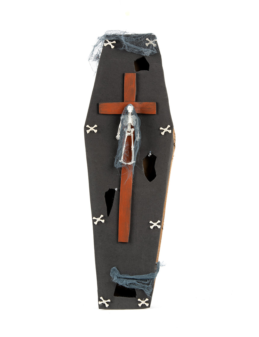 Cercueil avec croix 71 cm Halloween