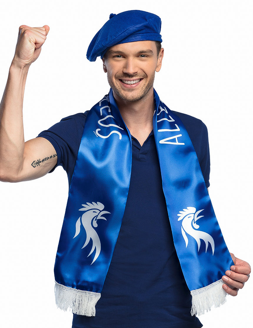 Echarpe supporter Allez les bleus