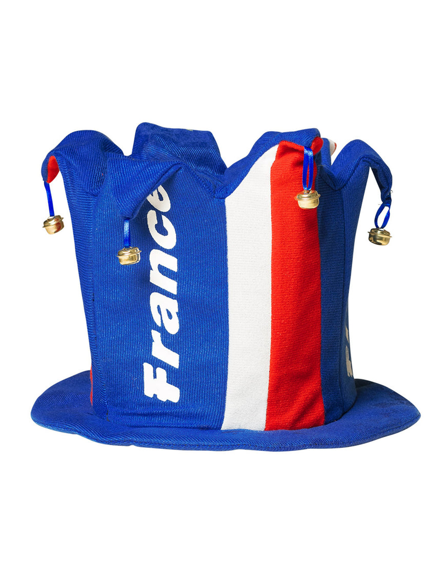 Chapeau avec grelot supporter France adulte