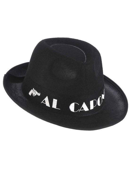 Chapeau borsalino Al Capone noir adulte