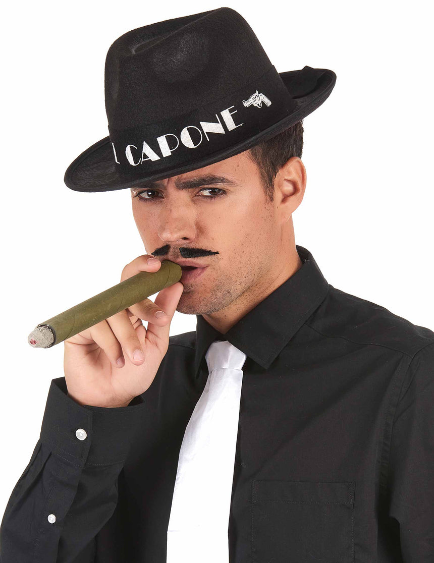 Chapeau borsalino Al Capone noir adulte