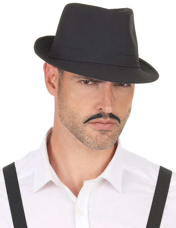 Chapeau borsalino noir luxe adulte