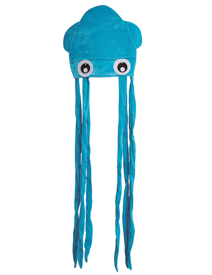 Chapeau calamar bleu adulte