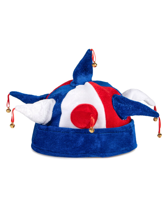 Chapeau de bouffon tricolore supporter France