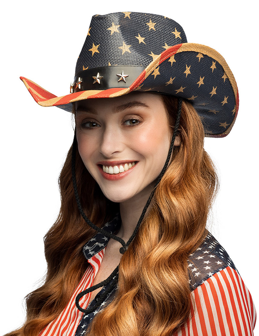Chapeau de cowboy USA adulte