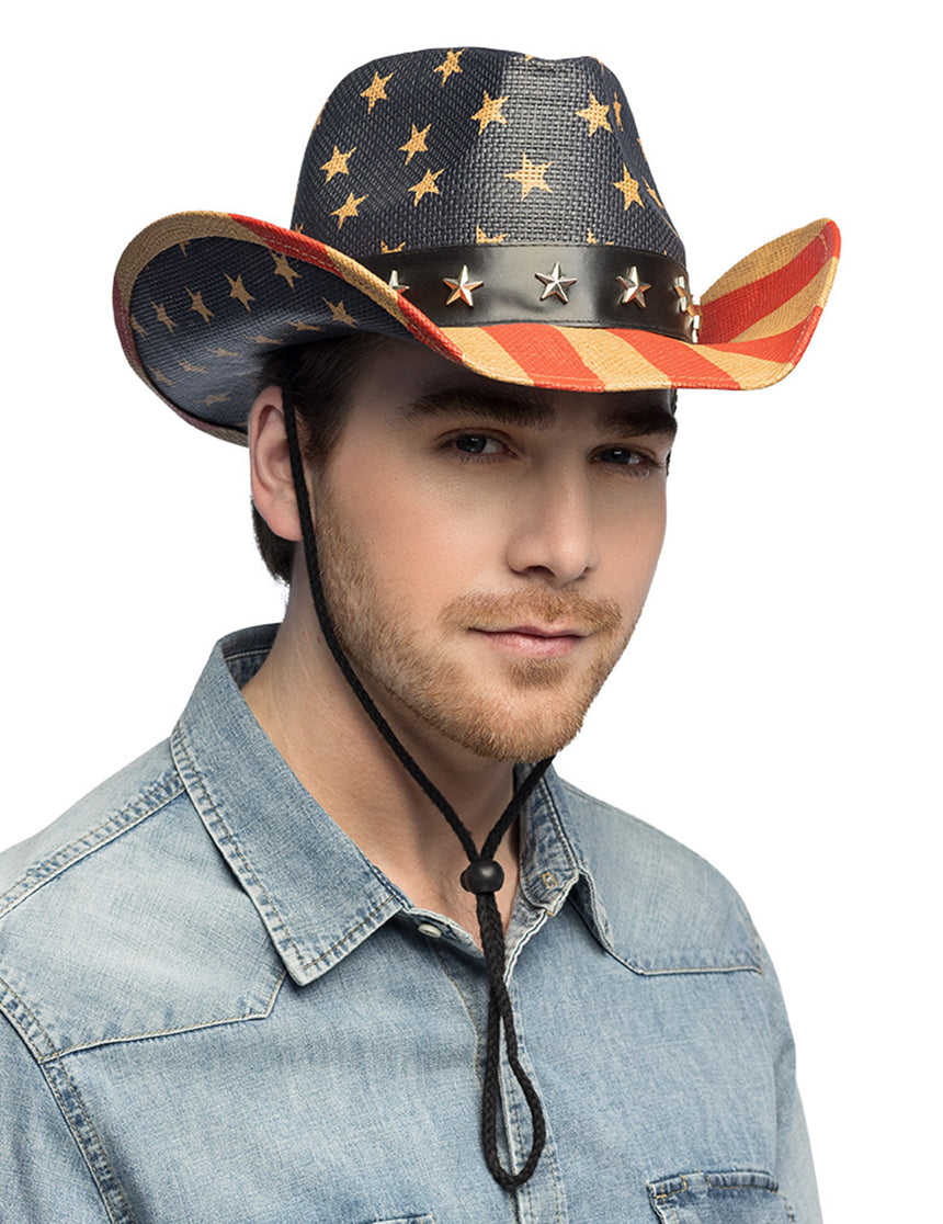Chapeau de cowboy USA adulte