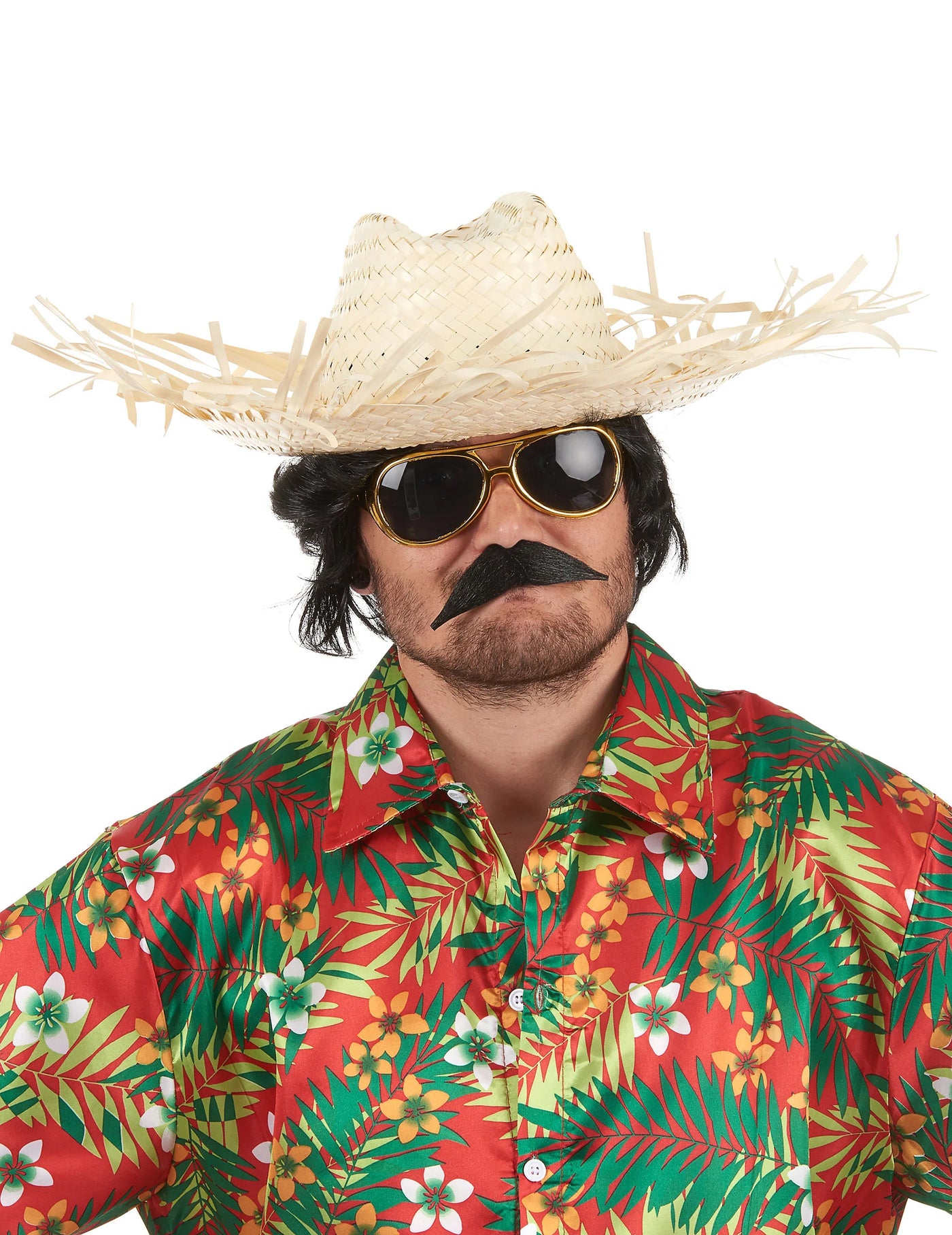 Chapeau de paille tressée Hawaï adulte