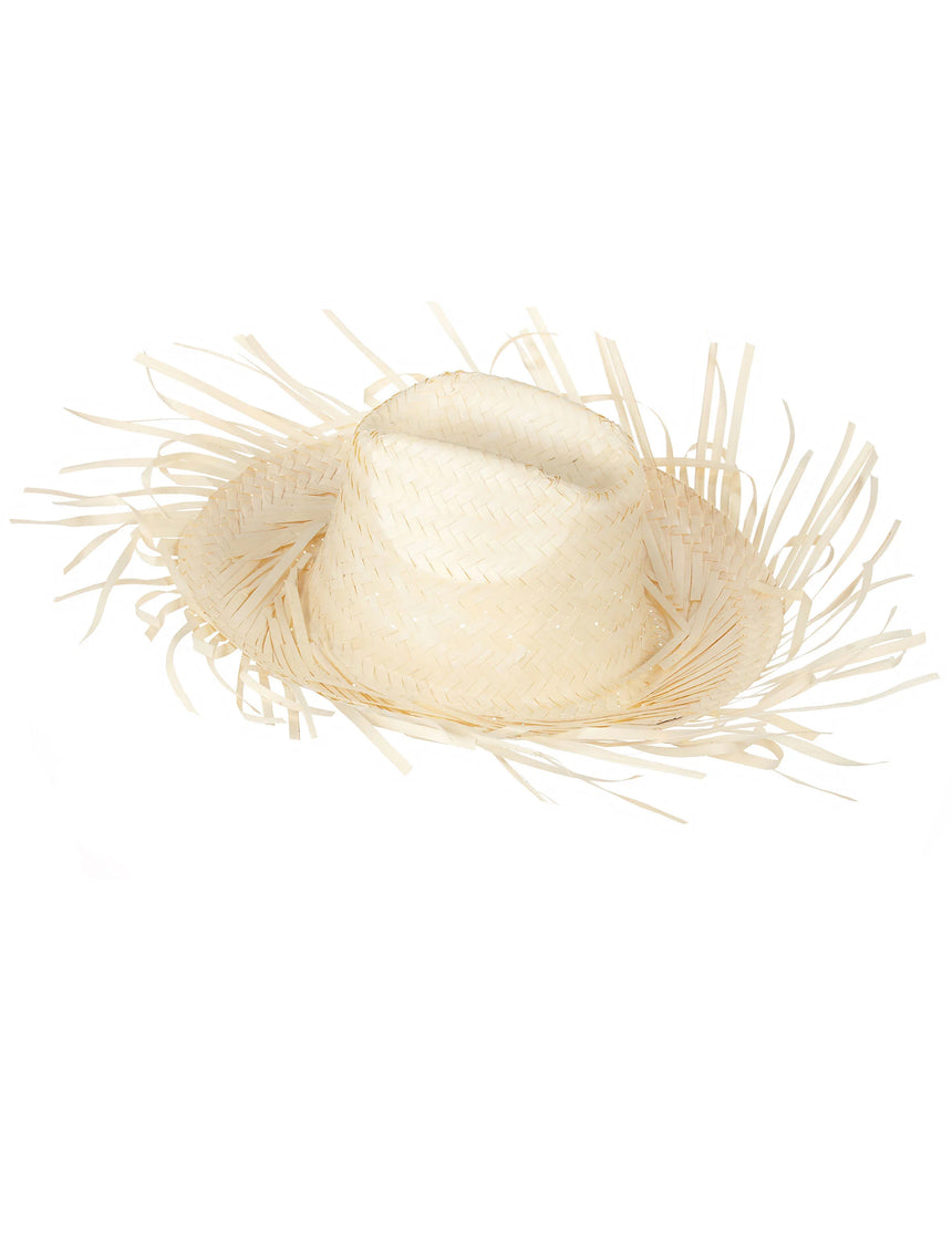 Chapeau de paille tressée Hawaï adulte