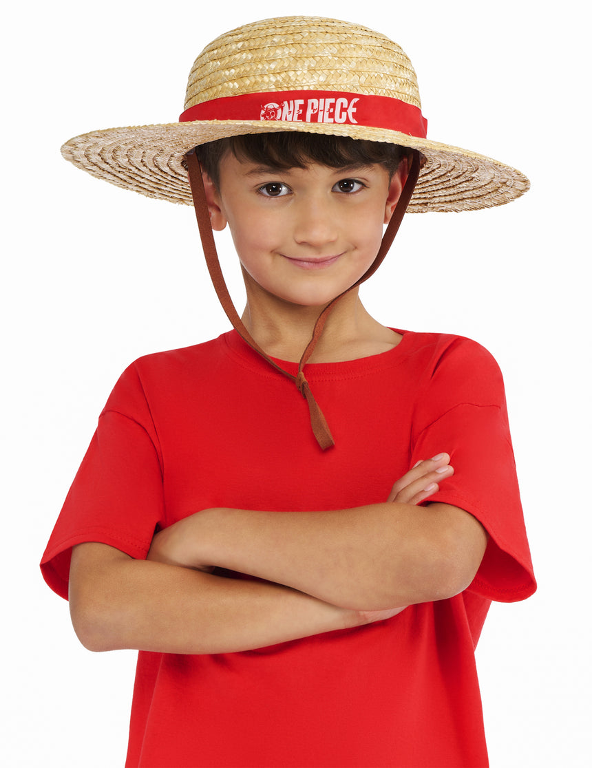 Chapeau de pirate Luffy One Piece enfant