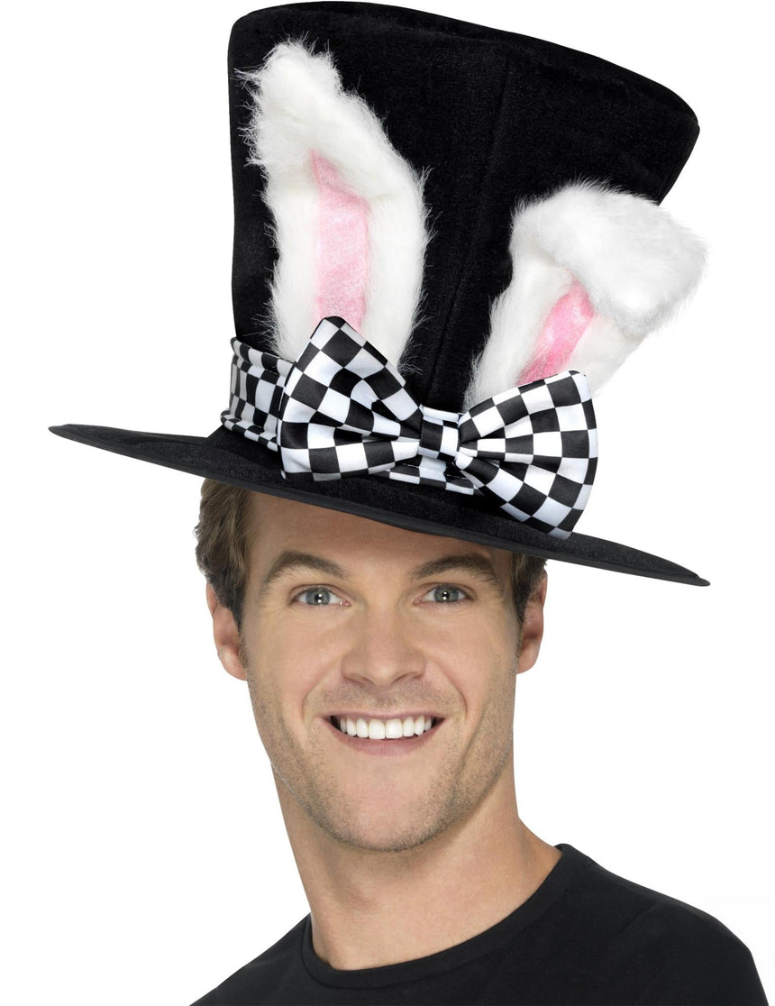 Chapeau haut de forme lapin adulte