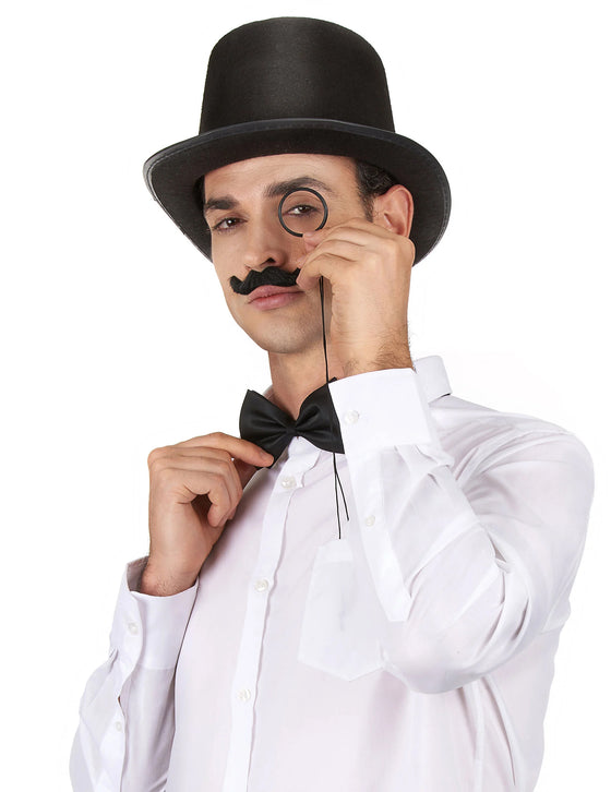 Chapeau haut de forme noir rétro adulte