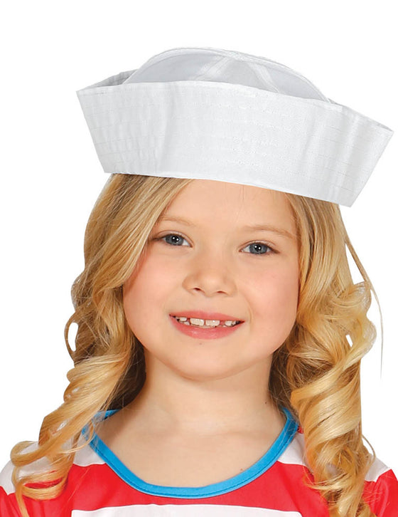 Chapeau marin blanc enfant