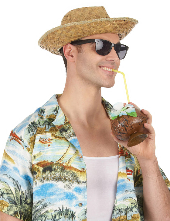 Chapeau Panama en paille adulte