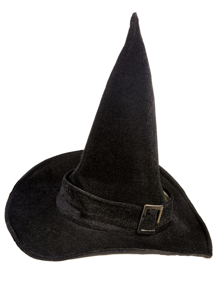 Chapeau sorcière velours halloween adulte