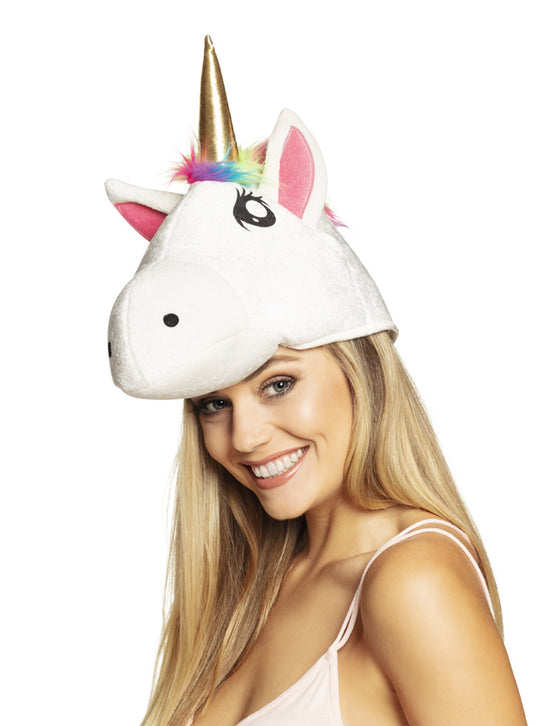 Chapeau tête de licorne adulte