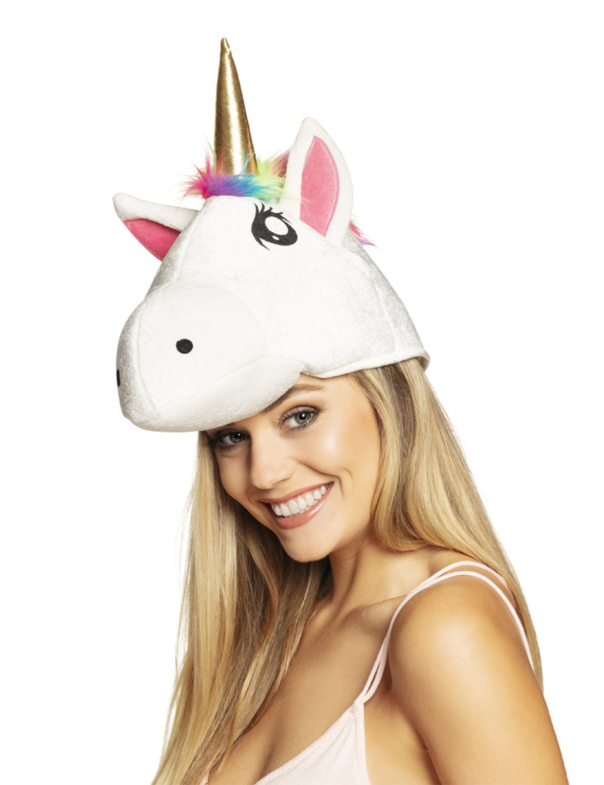 Chapeau tête de licorne adulte