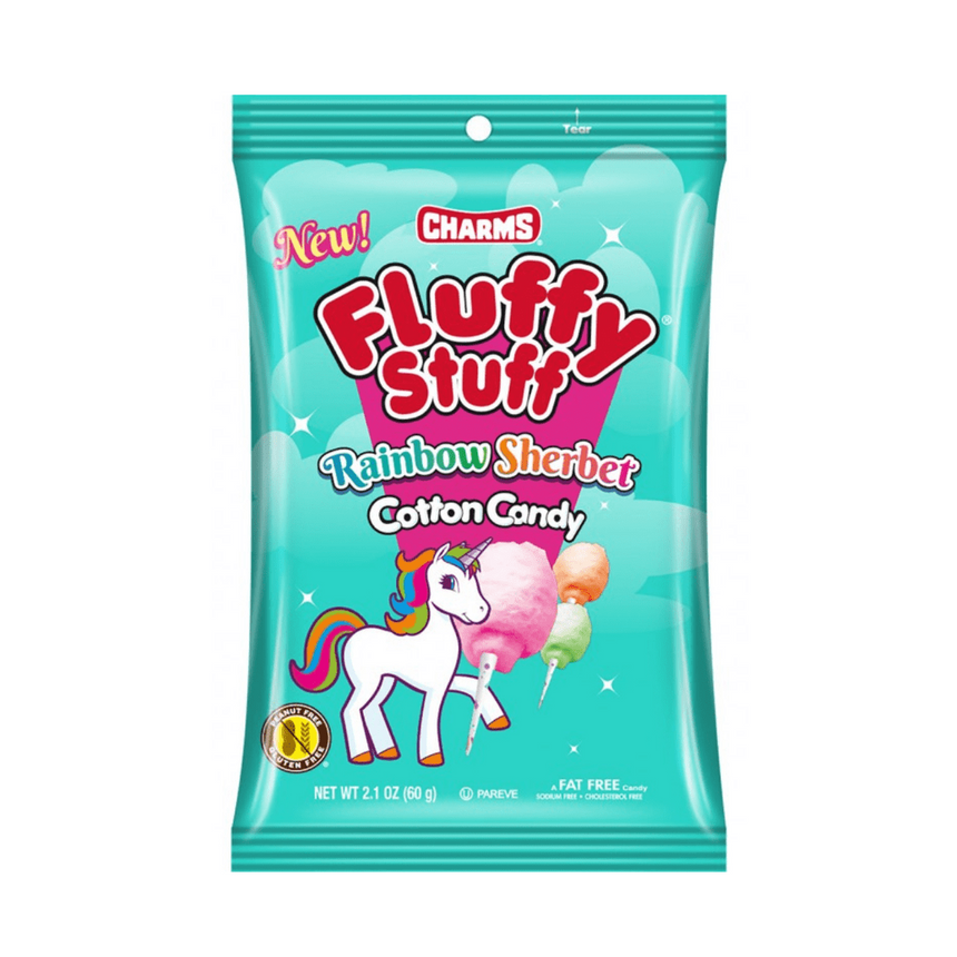 Charm's Fluffy Stuff Cotton Candy Rainbow Sherbet