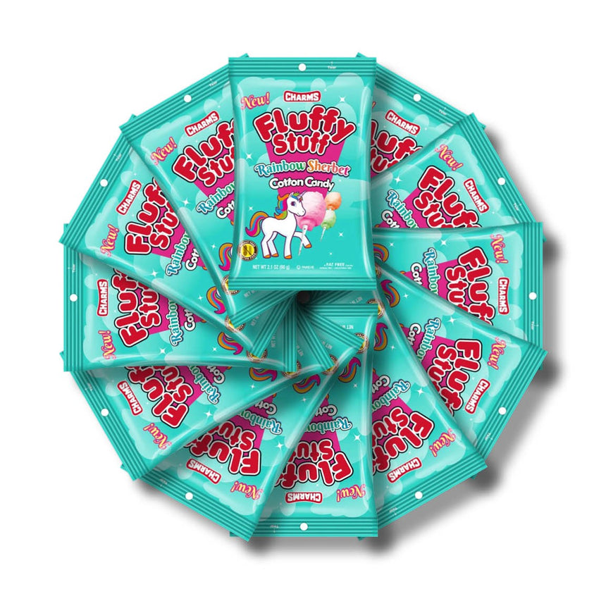 Charm's Fluffy Stuff Cotton Candy Rainbow Sherbet