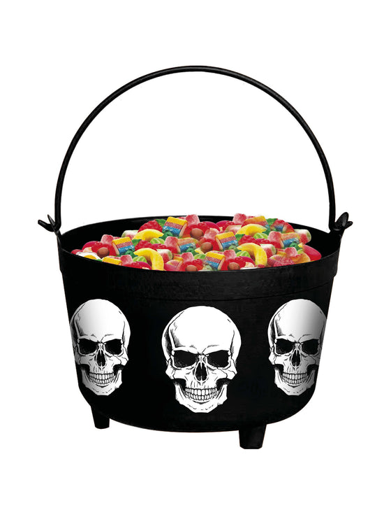 Chaudron tête de morts 24 cm