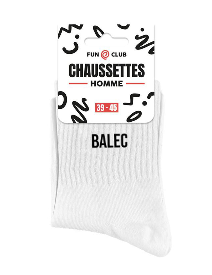 Chaussettes blanches Balec homme
