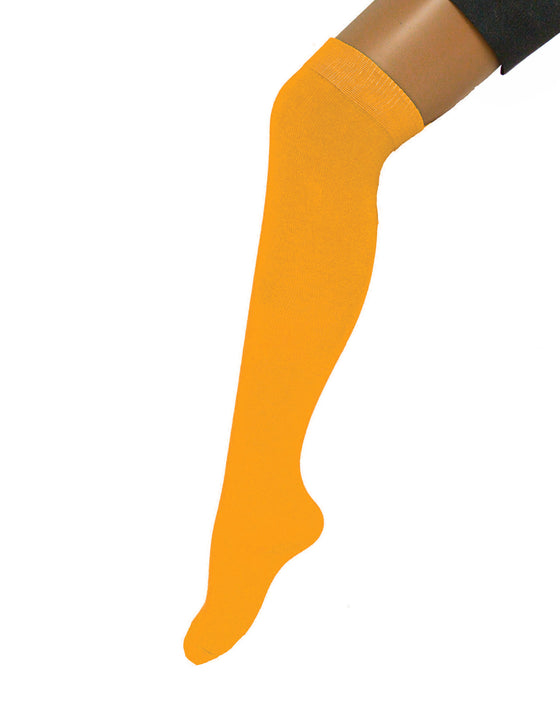 Chaussettes longues jaunes 53 cm adulte