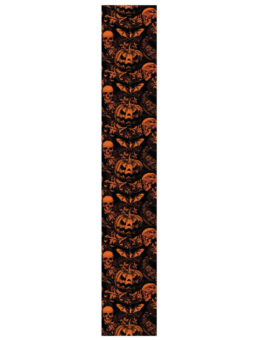 Chemin de table citrouille gothique 275 cm