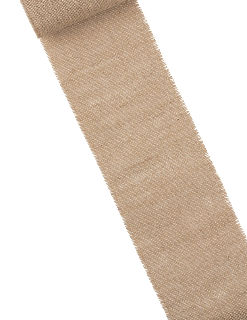 Chemin de table en toile de jute 15 cm x 5 m décoration naturelle