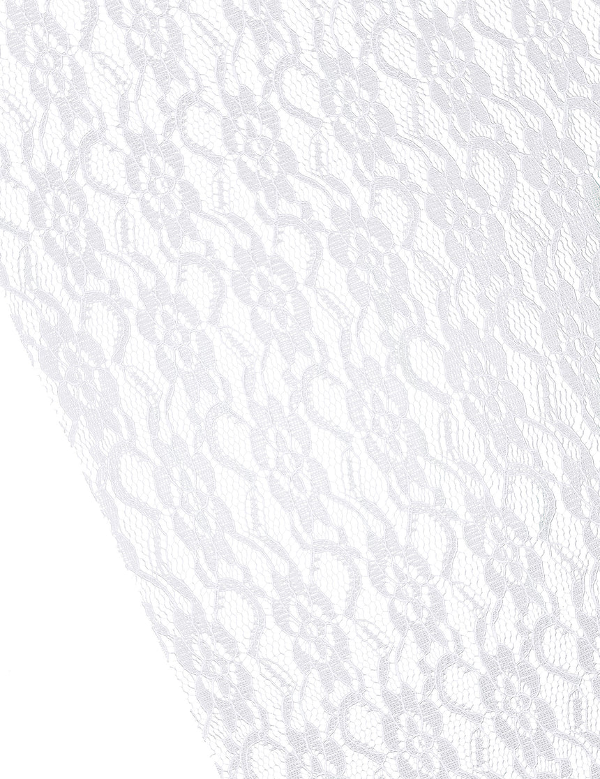 Chemin de table en dentelle blanche 30 cm x 5 m décoration mariage romantique
