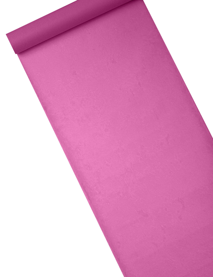 Chemin de table intissé rose fuchsia 10 m