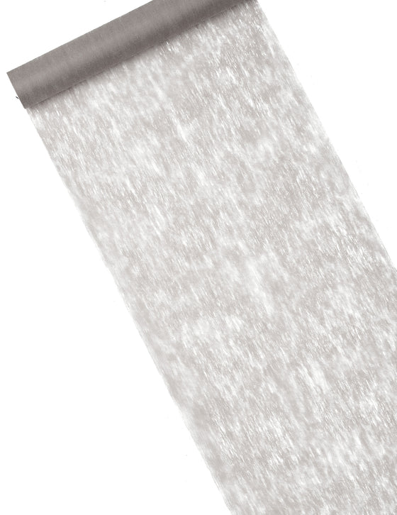 Chemin de table intissé gris 29 cm x 10 m découpable