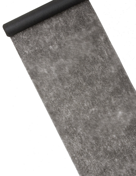 Chemin de table intissé noir 29 cm x 10 m