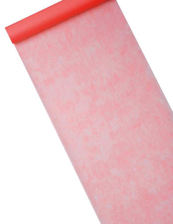 Chemin de table intissé rouge 29 cm x 10 m