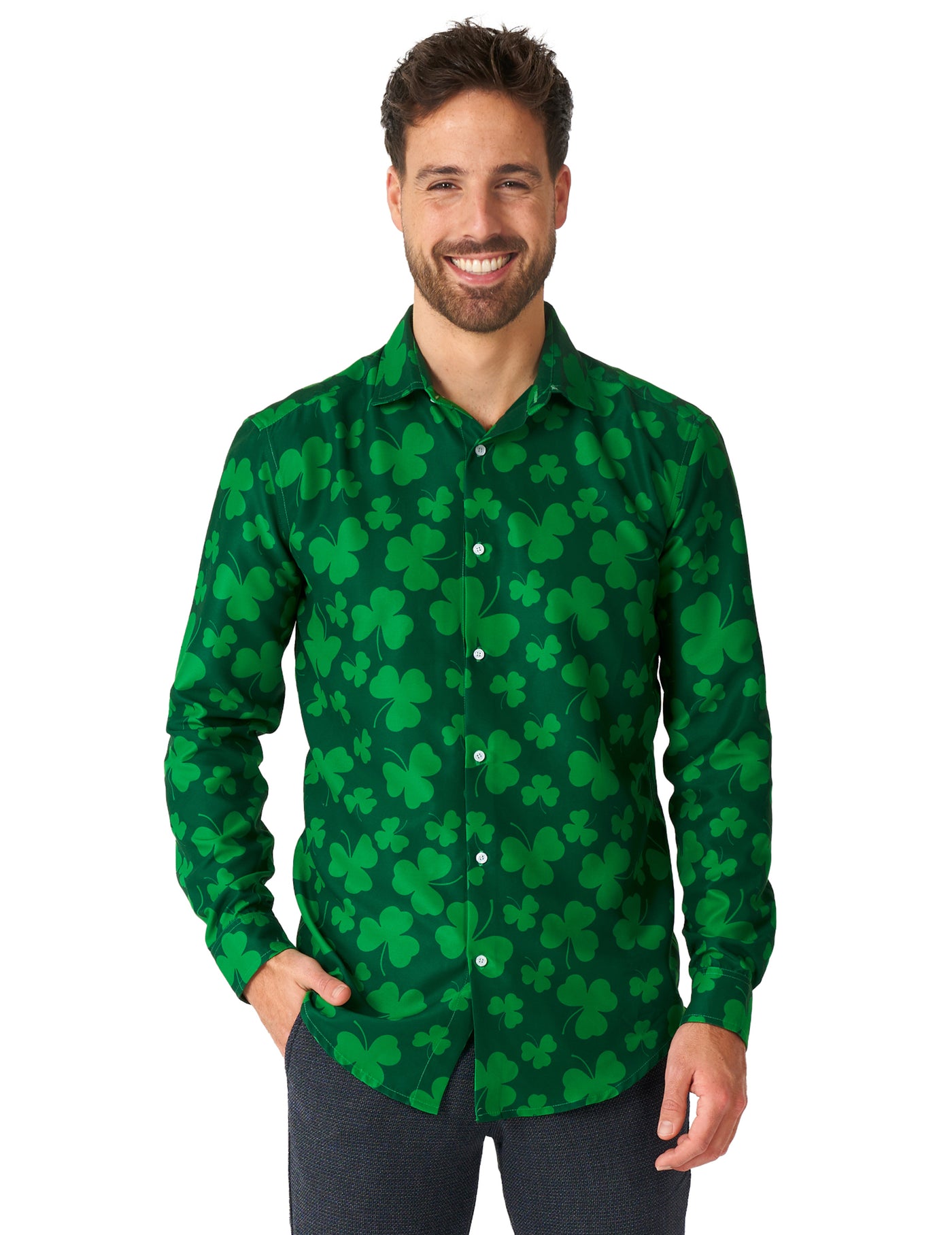 Chemise à trèfles Saint Patrick homme Suitmeister