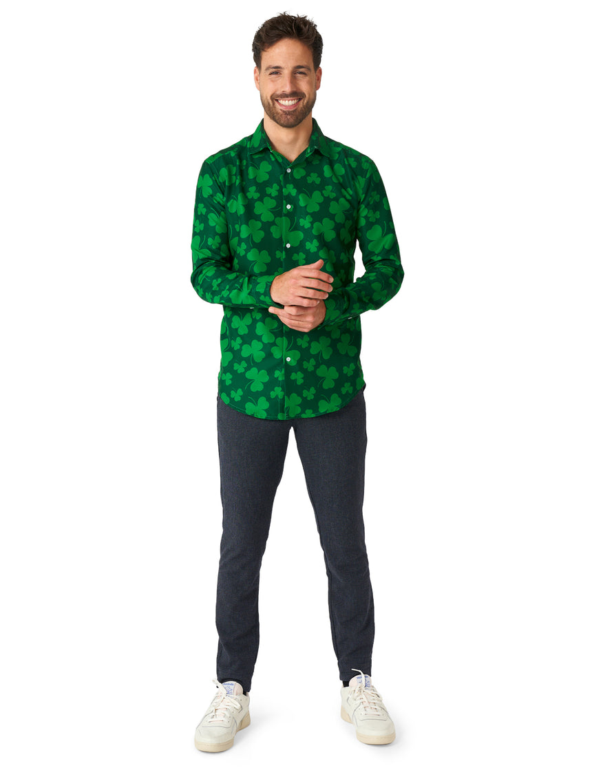 Chemise à trèfles Saint Patrick homme Suitmeister