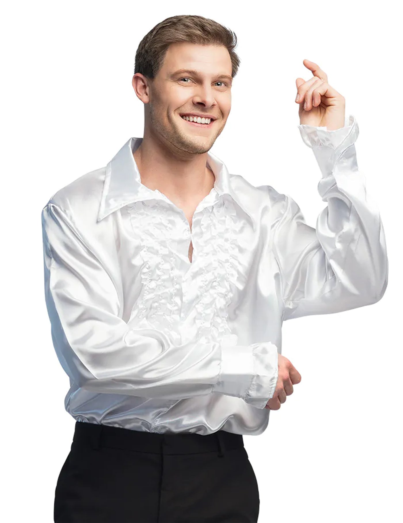 Chemise disco blanche homme
