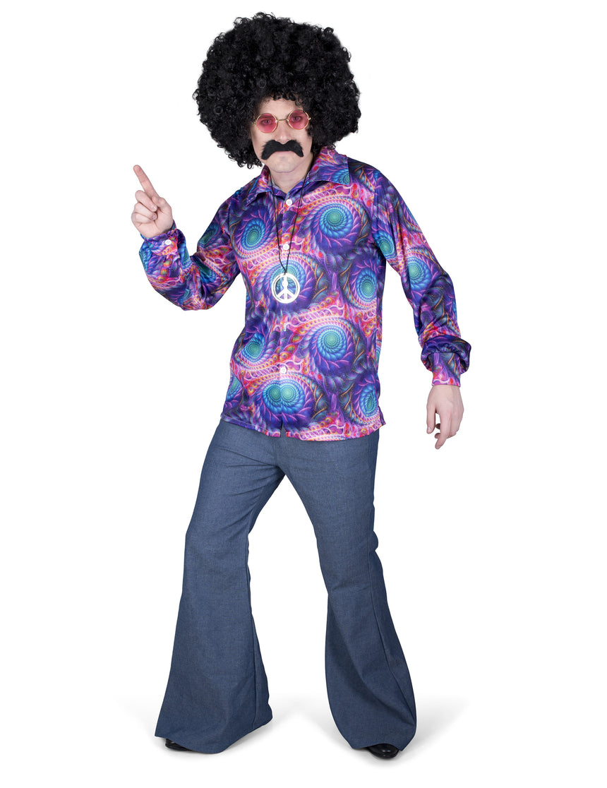 Chemise hippie psychédélique homme