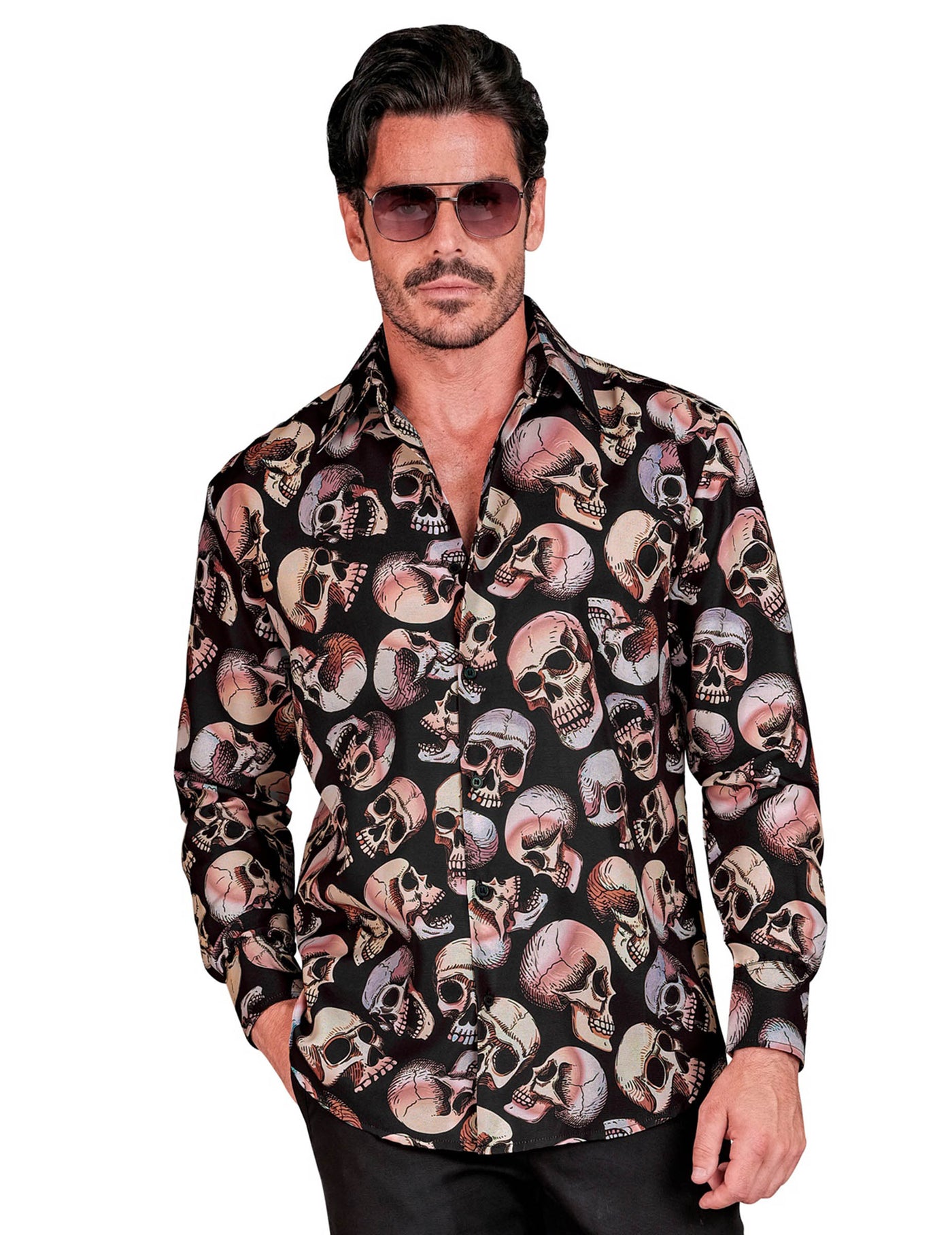 Chemise têtes de mort homme