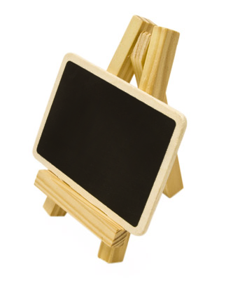 Chevalet avec ardoise 6 x 10 cm marque place bois