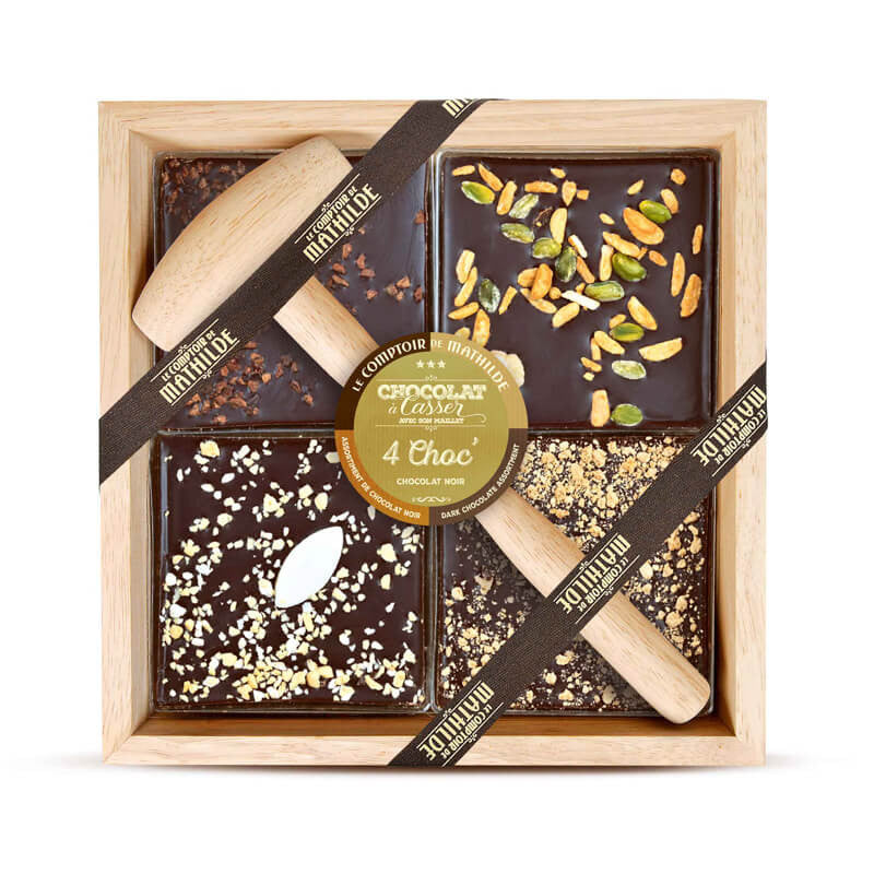 4 Choc' à Casser - Assortiment Chocolat Noir - 350g