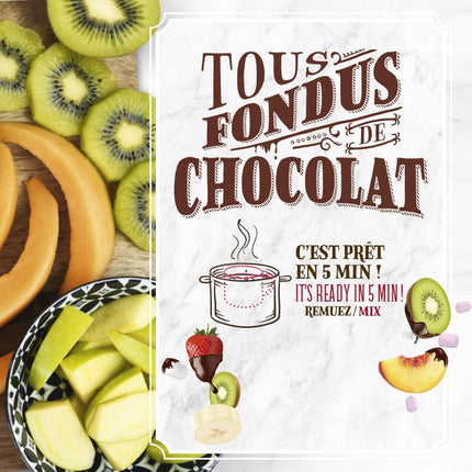 Fondue Chocolat Lait et Mini Guimauves - 200g