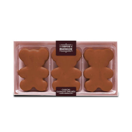 Coffret de 3 Oursons Guimauves Chocolat au Lait - 90g