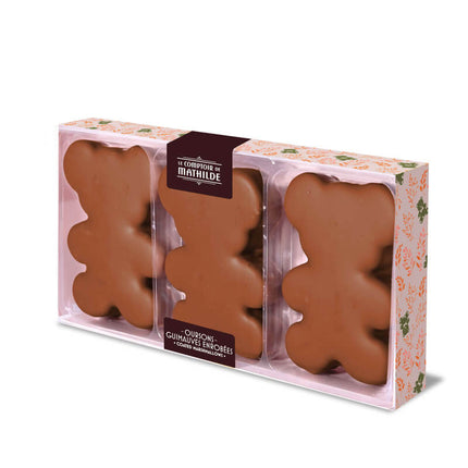 Coffret de 3 Oursons Guimauves Chocolat au Lait - 90g