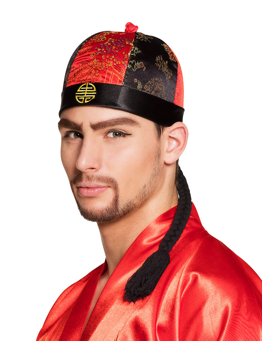 Coiffe chinois avec tresses adulte
