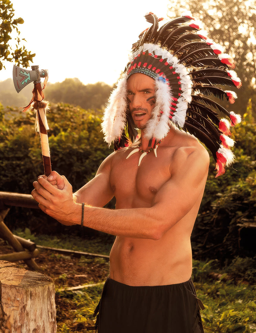 Coiffe d'indien adulte luxe