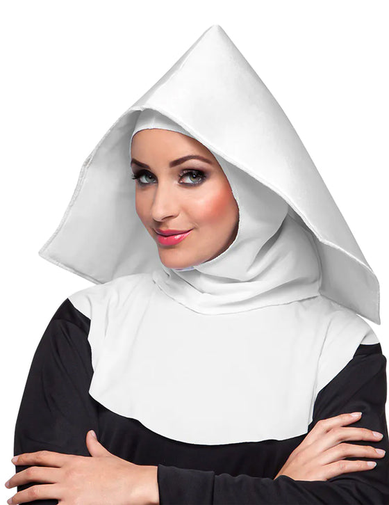 Coiffe nonne blanche adulte