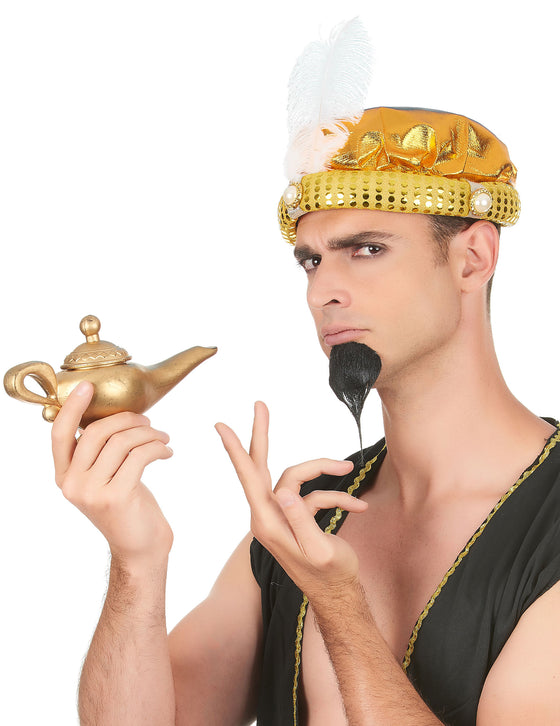 Coiffe turban doré sultan adulte